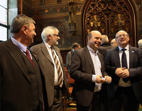 Inhuldiging samenwerking tussen Universiteit van de Verenigde Naties, UGent en VUB