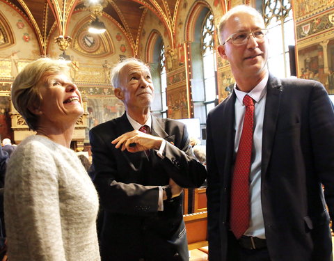 Inhuldiging samenwerking tussen Universiteit van de Verenigde Naties, UGent en VUB