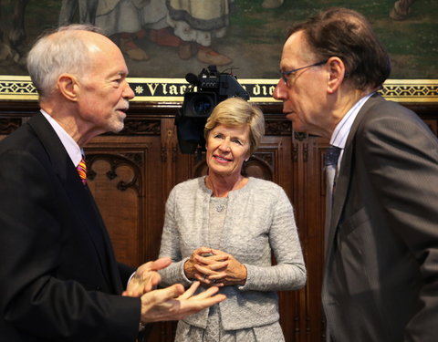 Inhuldiging samenwerking tussen Universiteit van de Verenigde Naties, UGent en VUB