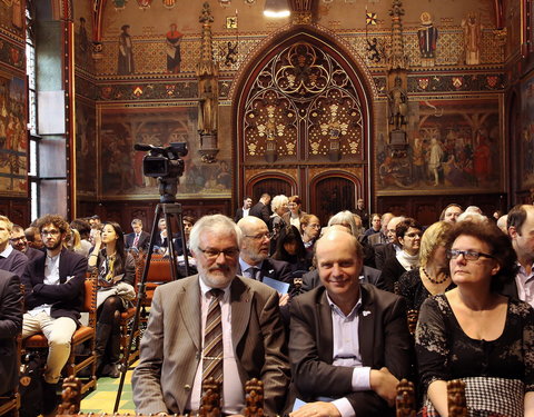 Inhuldiging samenwerking tussen Universiteit van de Verenigde Naties, UGent en VUB