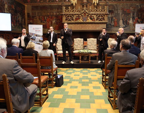 Inhuldiging samenwerking tussen Universiteit van de Verenigde Naties, UGent en VUB