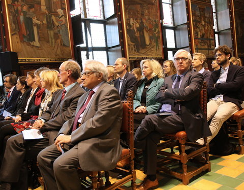 Inhuldiging samenwerking tussen Universiteit van de Verenigde Naties, UGent en VUB