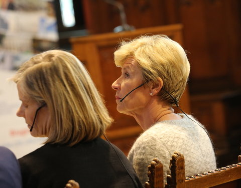 Inhuldiging samenwerking tussen Universiteit van de Verenigde Naties, UGent en VUB