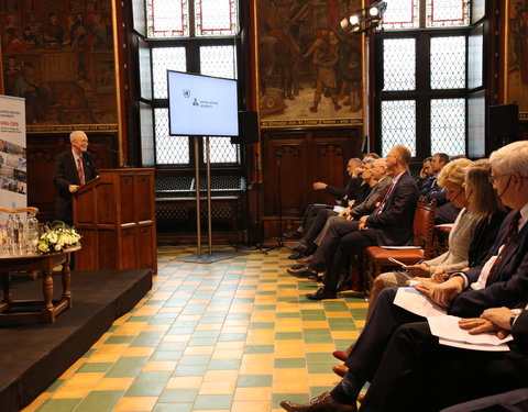 Inhuldiging samenwerking tussen Universiteit van de Verenigde Naties, UGent en VUB