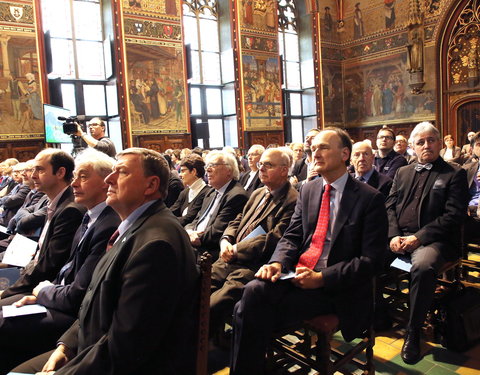 Inhuldiging samenwerking tussen Universiteit van de Verenigde Naties, UGent en VUB