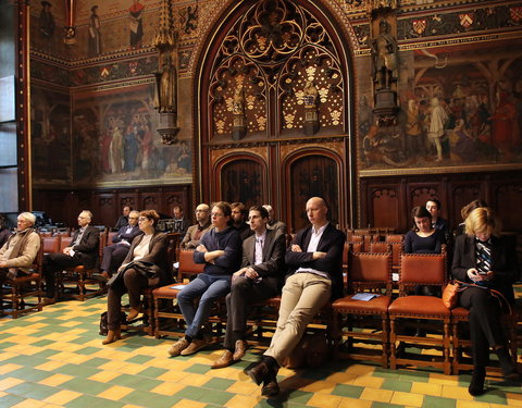 Inhuldiging samenwerking tussen Universiteit van de Verenigde Naties, UGent en VUB