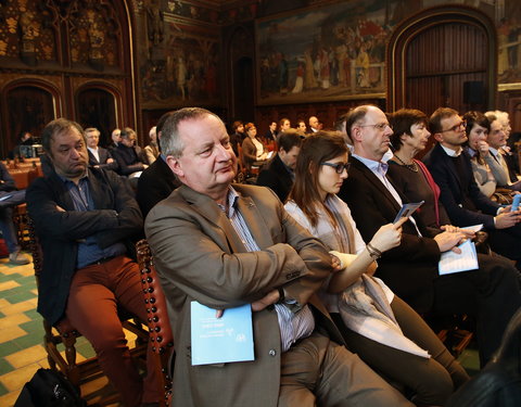 Inhuldiging samenwerking tussen Universiteit van de Verenigde Naties, UGent en VUB