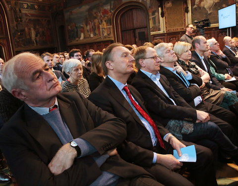 Inhuldiging samenwerking tussen Universiteit van de Verenigde Naties, UGent en VUB