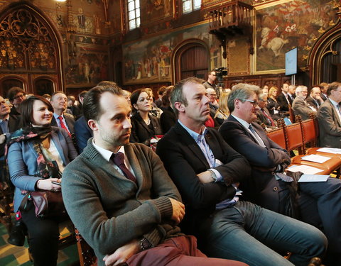 Inhuldiging samenwerking tussen Universiteit van de Verenigde Naties, UGent en VUB