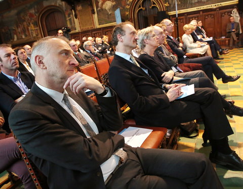 Inhuldiging samenwerking tussen Universiteit van de Verenigde Naties, UGent en VUB