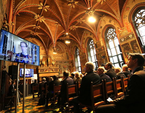 Inhuldiging samenwerking tussen Universiteit van de Verenigde Naties, UGent en VUB