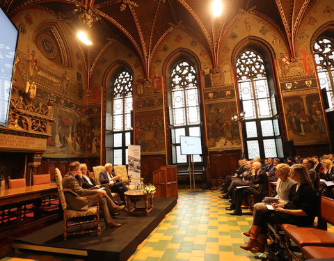 Inhuldiging samenwerking tussen Universiteit van de Verenigde Naties, UGent en VUB