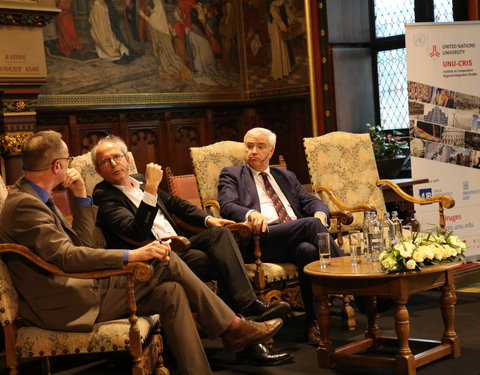 Inhuldiging samenwerking tussen Universiteit van de Verenigde Naties, UGent en VUB