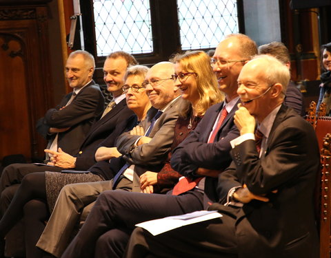 Inhuldiging samenwerking tussen Universiteit van de Verenigde Naties, UGent en VUB