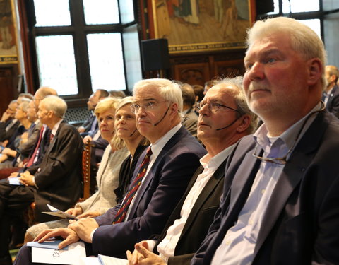 Inhuldiging samenwerking tussen Universiteit van de Verenigde Naties, UGent en VUB