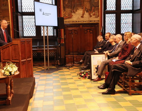 Inhuldiging samenwerking tussen Universiteit van de Verenigde Naties, UGent en VUB