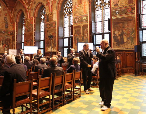 Inhuldiging samenwerking tussen Universiteit van de Verenigde Naties, UGent en VUB