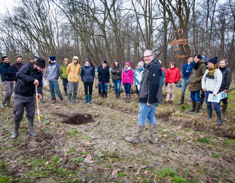 Aanplant klimaatbos in Melle