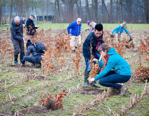 Aanplant klimaatbos in Melle