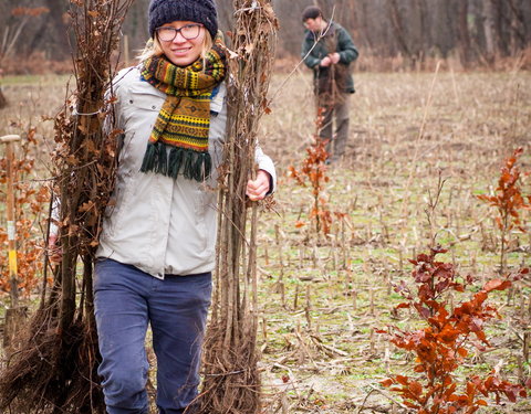 Aanplant klimaatbos in Melle