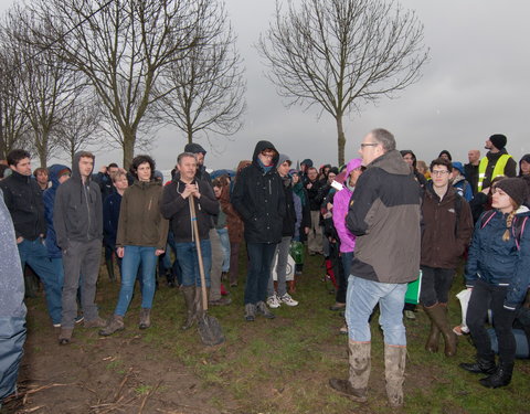 Aanplant klimaatbos in Melle