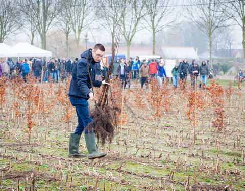 Aanplant klimaatbos in Melle