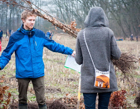 Aanplant klimaatbos in Melle