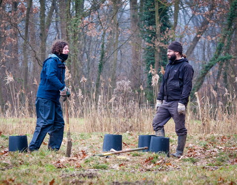 Aanplant klimaatbos in Melle