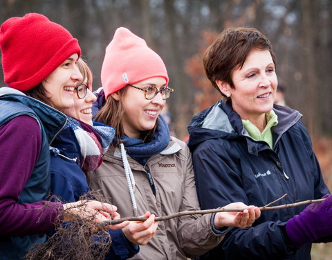 Aanplant klimaatbos in Melle