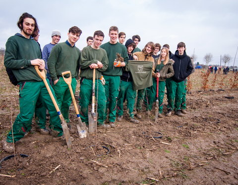 Aanplant klimaatbos in Melle