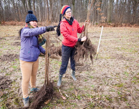 Aanplant klimaatbos in Melle