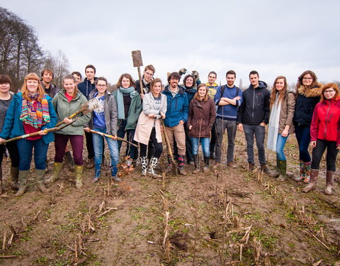 Aanplant klimaatbos in Melle