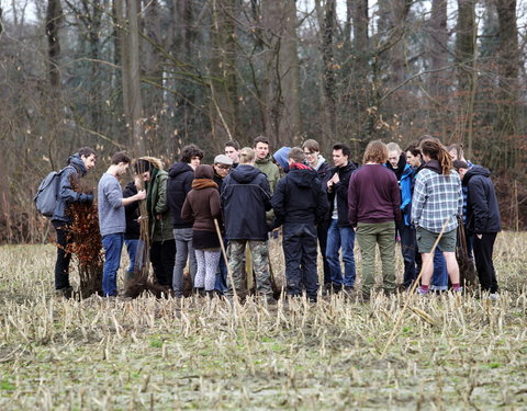 Aanplant klimaatbos in Melle