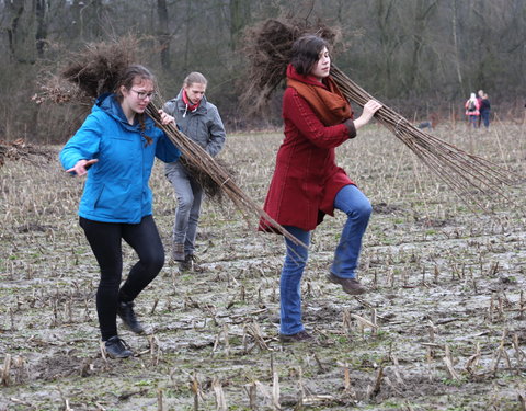 Aanplant klimaatbos in Melle