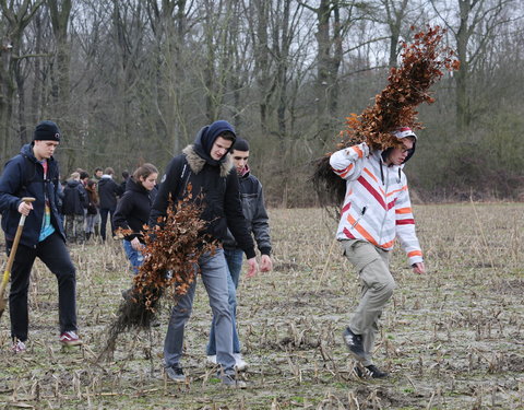 Aanplant klimaatbos in Melle