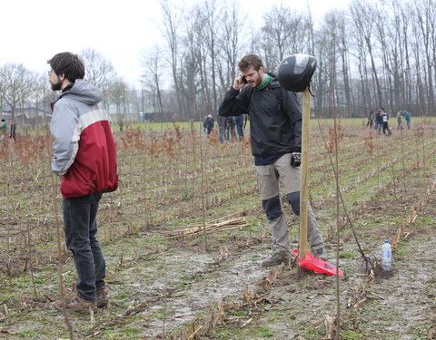 Aanplant klimaatbos in Melle