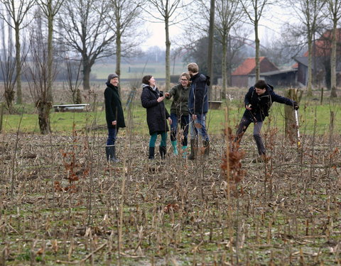 Aanplant klimaatbos in Melle