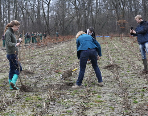 Aanplant klimaatbos in Melle