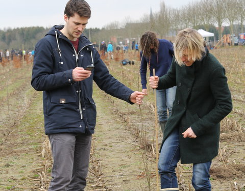 Aanplant klimaatbos in Melle