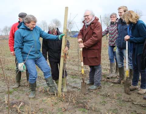 Aanplant klimaatbos in Melle