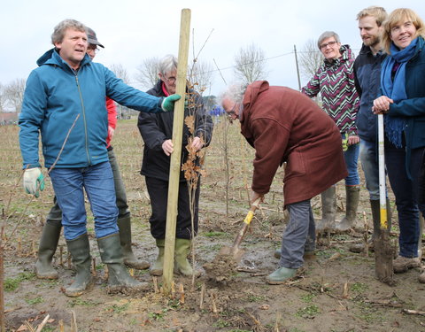 Aanplant klimaatbos in Melle