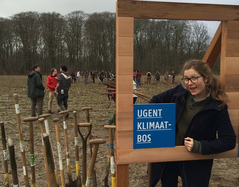 Aanplant klimaatbos in Melle