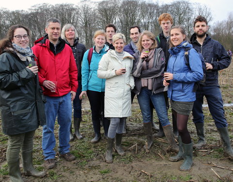 Aanplant klimaatbos in Melle