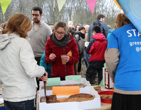 Aanplant klimaatbos in Melle