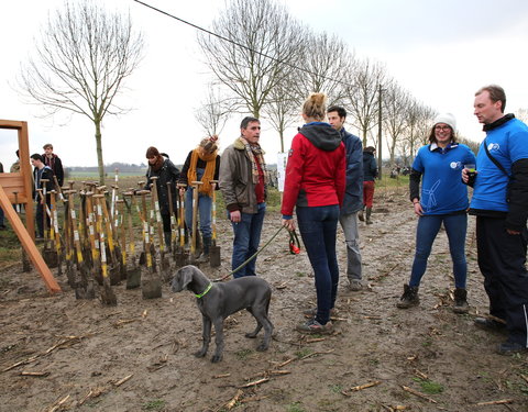 Aanplant klimaatbos in Melle