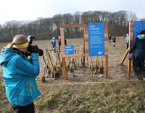 Aanplant klimaatbos in Melle