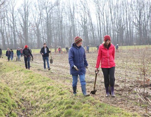 Aanplant klimaatbos in Melle