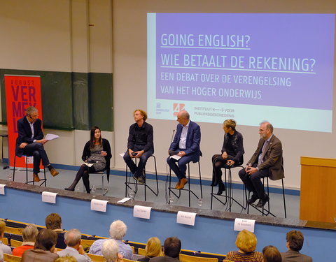 Debat 'Going English? Wie betaalt de rekening?'