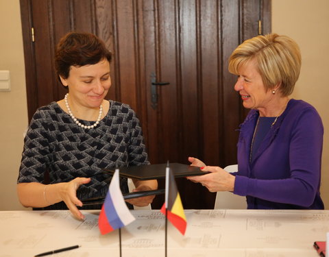 Ondertekening MoU met Higher school of Economics (Rusland)