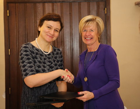 Ondertekening MoU met Higher school of Economics (Rusland)